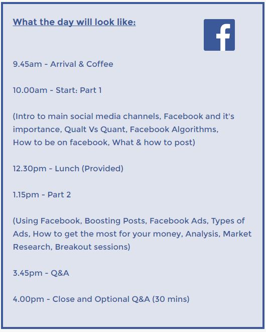 facebook training for small business, Ads Agency Manchester Bolton
